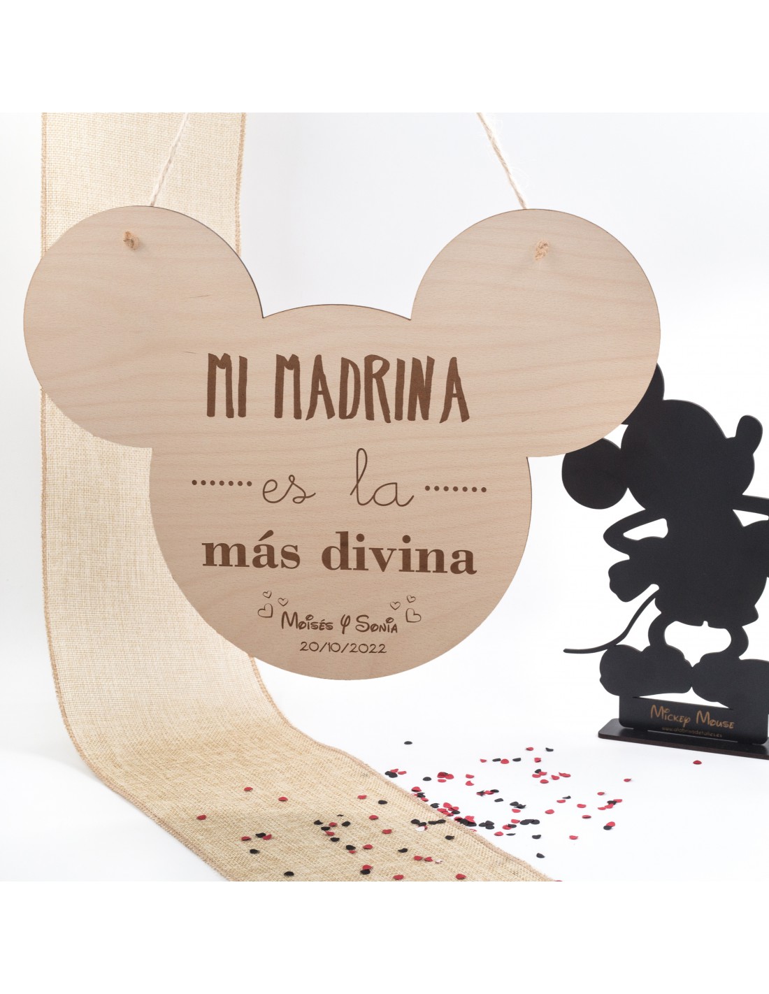 Cartel de boda Mickey Personalizado