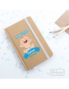 Libreta Bautizo Niño Pañal