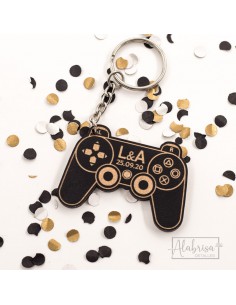 RegalosDeBodaOnline Figura Boda Gamer Personalizada muñecos Novios  videoconsola GRABADA Figuras Frikis Tarta