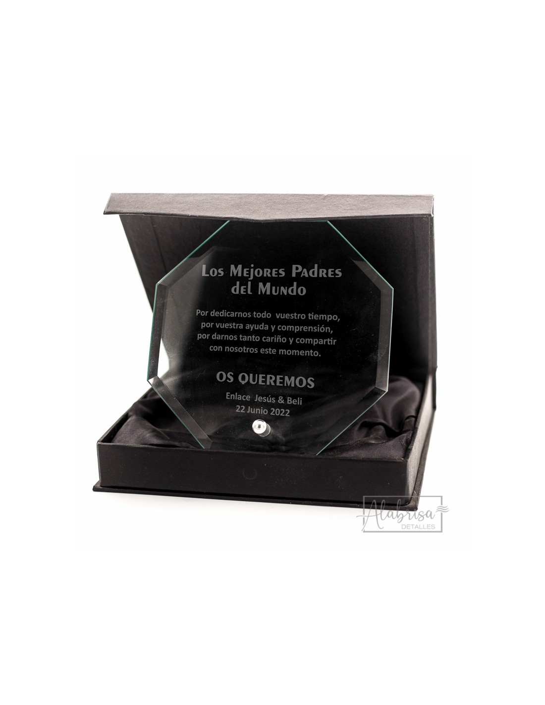 Placa palabra personalizable con fotos​  Regalos Cristal Plaque – CRISTAL  PLAQUE