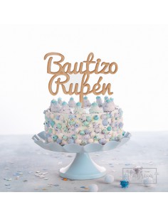 Topper para Tarta Bautizo...