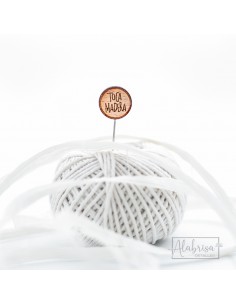 Alfiler de Boda Toca Madera