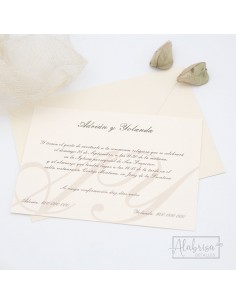 Invitación Boda Clásica Telada 2