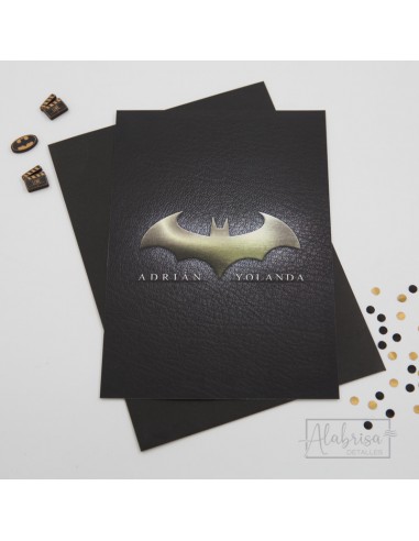 Invitación para Boda Modelo Batman - ALABRISA detalles