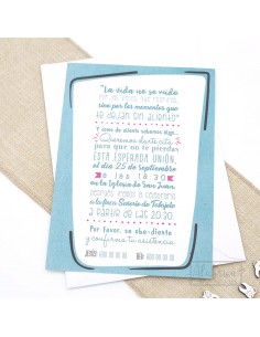 Invitación de Boda Unión de... 2