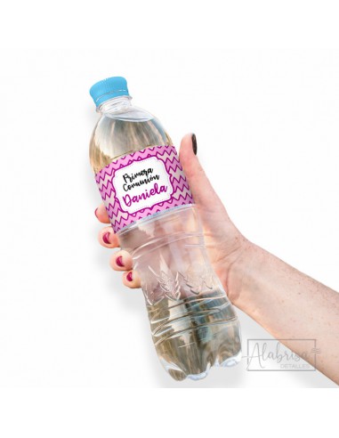 Pegatina Decorar Botella de Comunión NIña - ALABRISA detalles