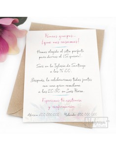 Invitación Boda Flores... 2