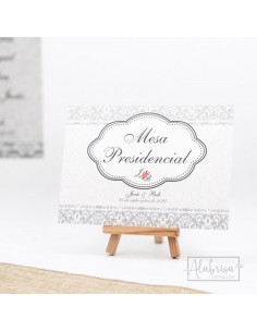 Mesero Boda Elegante Gris
