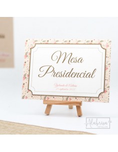 Mesero Boda Flores Vintage