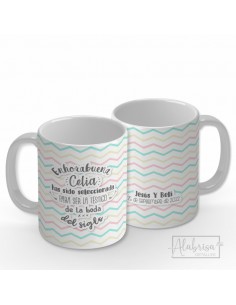 Taza Testigo a Rayas