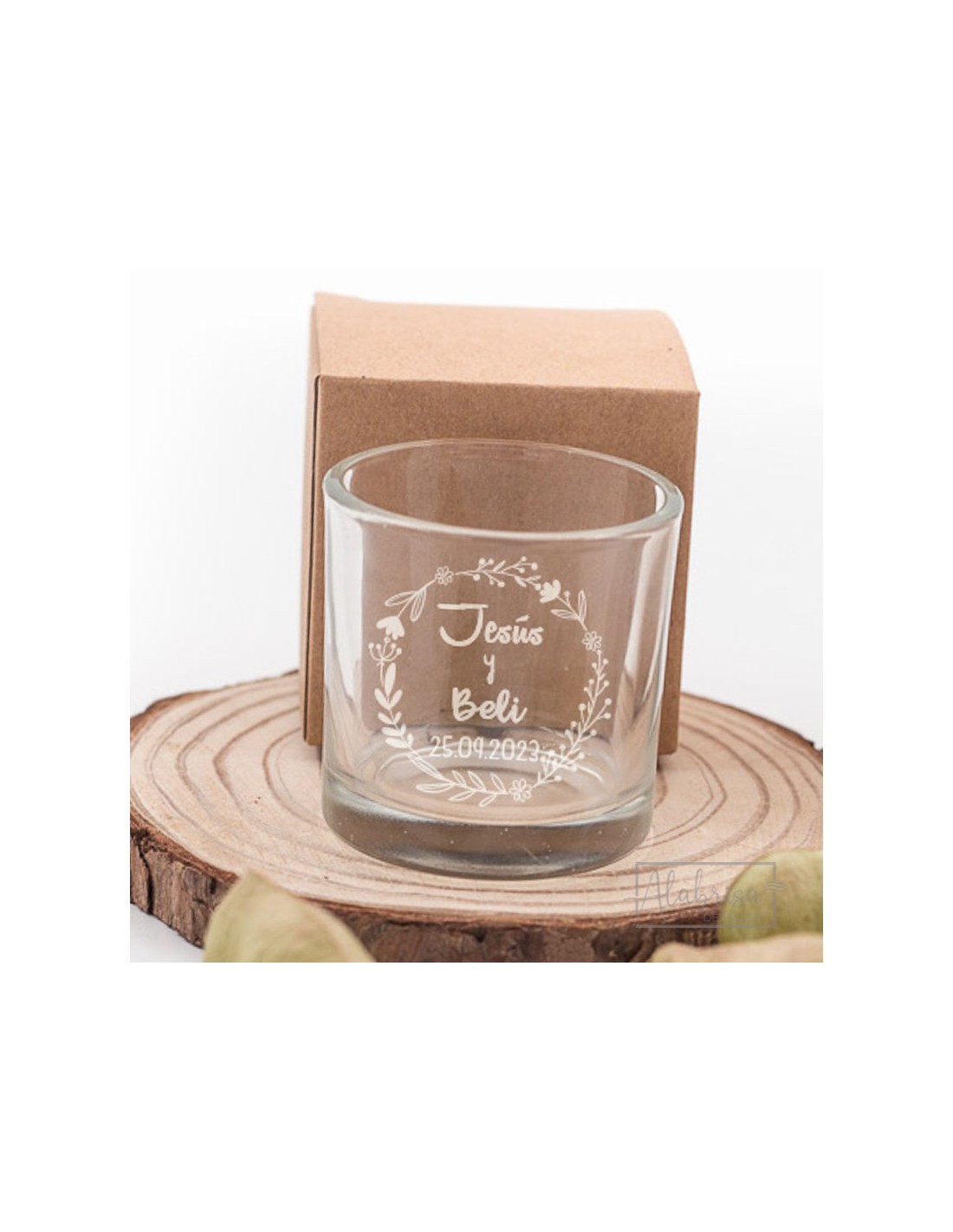 Copas de cava de cristal personalizadas mediante grabado a láser con  estuche a juego - Regalo personalizado para novios, parejas, bodas, eventos