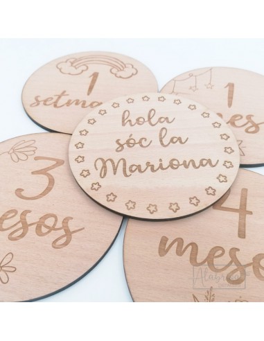 Discos Cumplemés Bebé para Fotos Personalizados ALABRISA detalles