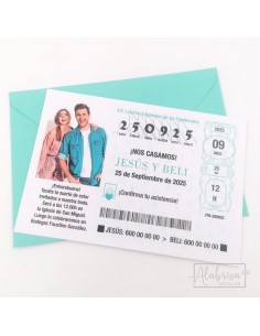 Invitación Boda Décimo de...