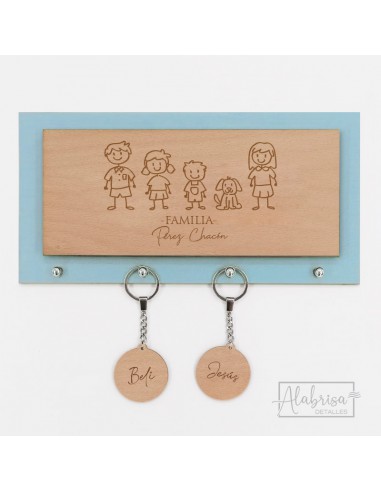 Cuelga llaves personalizado - Pareja