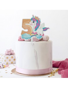 Topper Personalizado Unicornio