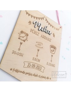 Natalicio Personalizado Madera 2