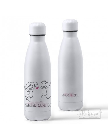 Botella Térmica Personalizada Pareja - ALABRISA detalles