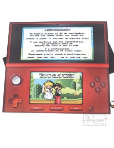 Invitación Boda Nintendo DS 2