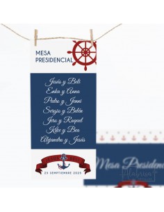 Seating Plan Boda Marinera