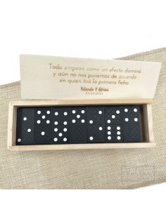 Dominó con estuche de madera 2