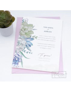 Invitación Boda Rosa de...