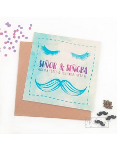 Invitación Boda Mr. & Mrs