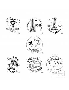 Imán de Madera Viajes y... 2