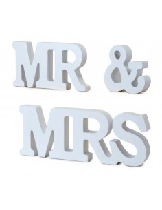 Letras MR & MRS Madera