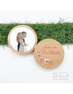 Espejo Bambú Personalizado...