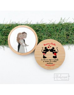 Espejo Bambú Personalizado...