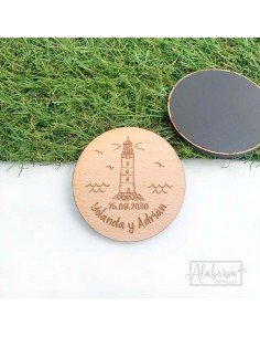 Imán de Madera Viajes y...