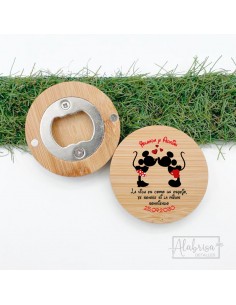 Abridor Imán Mickey y Minnie