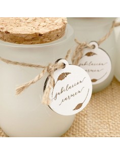 Vela Cristal con Placa...